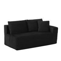 ECKSOFA L-Form mit Chaise longue und Memory Foam, modular - Schwarz, Textil (252.5/163cm) - EVRYAE