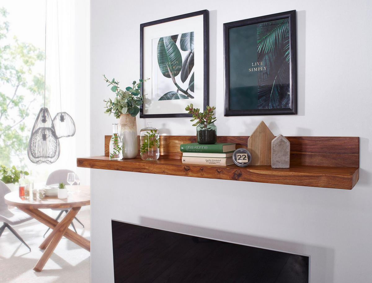 WANDREGAL NAKO Massivholz Flexibles Design Landhausstil, Braun 60x23x17 cm - Braun, Holz (60/17/23cm) - KADIMA DESIGN