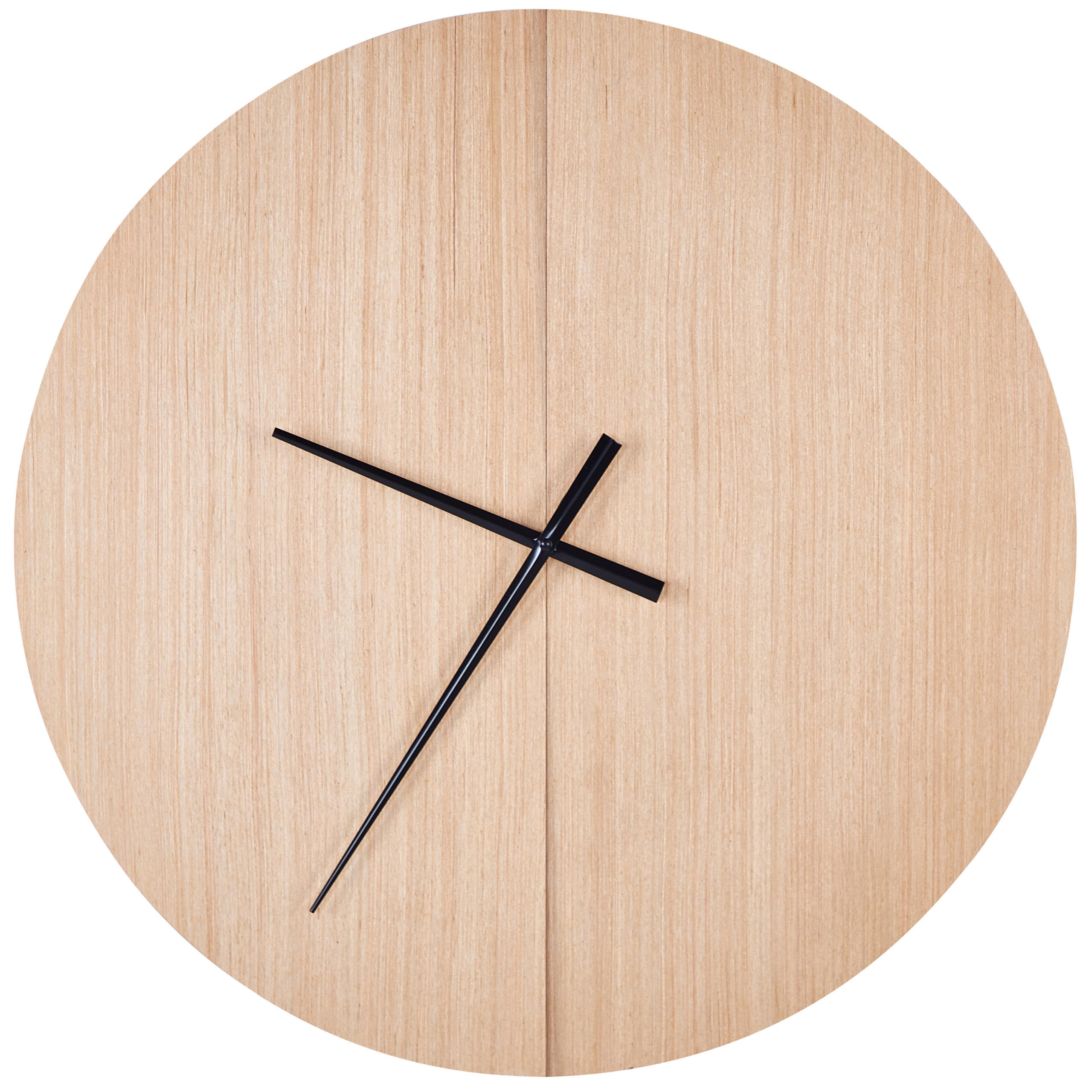 WANDUHR heller holzfarbton Cabic - Hellbraun, Holzwerkstoff (60/60/1cm) - Beliani