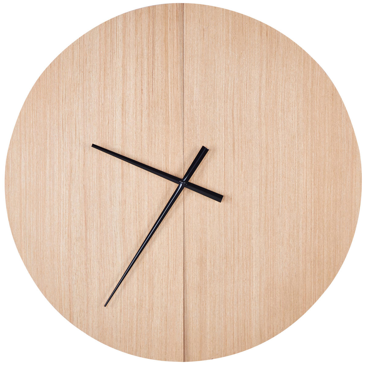 WANDUHR heller holzfarbton Cabic - Hellbraun, Holzwerkstoff (60/60/1cm) - Beliani