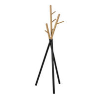 GARDEROBENSTÄNDER Laerdal - Schwarz, Metall (49/172/49cm) - [en.casa]