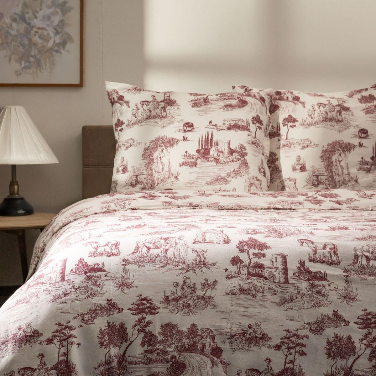 BETTWÄSCHE Peisa Satin 220/200 cm - Beige, Textil (200/220cm) - Homla