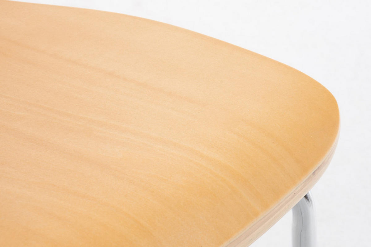 BESUCHERSTUHL Almere - 2er Set natura - Naturfarben, Holz (43/84/50cm) - TPFLiving