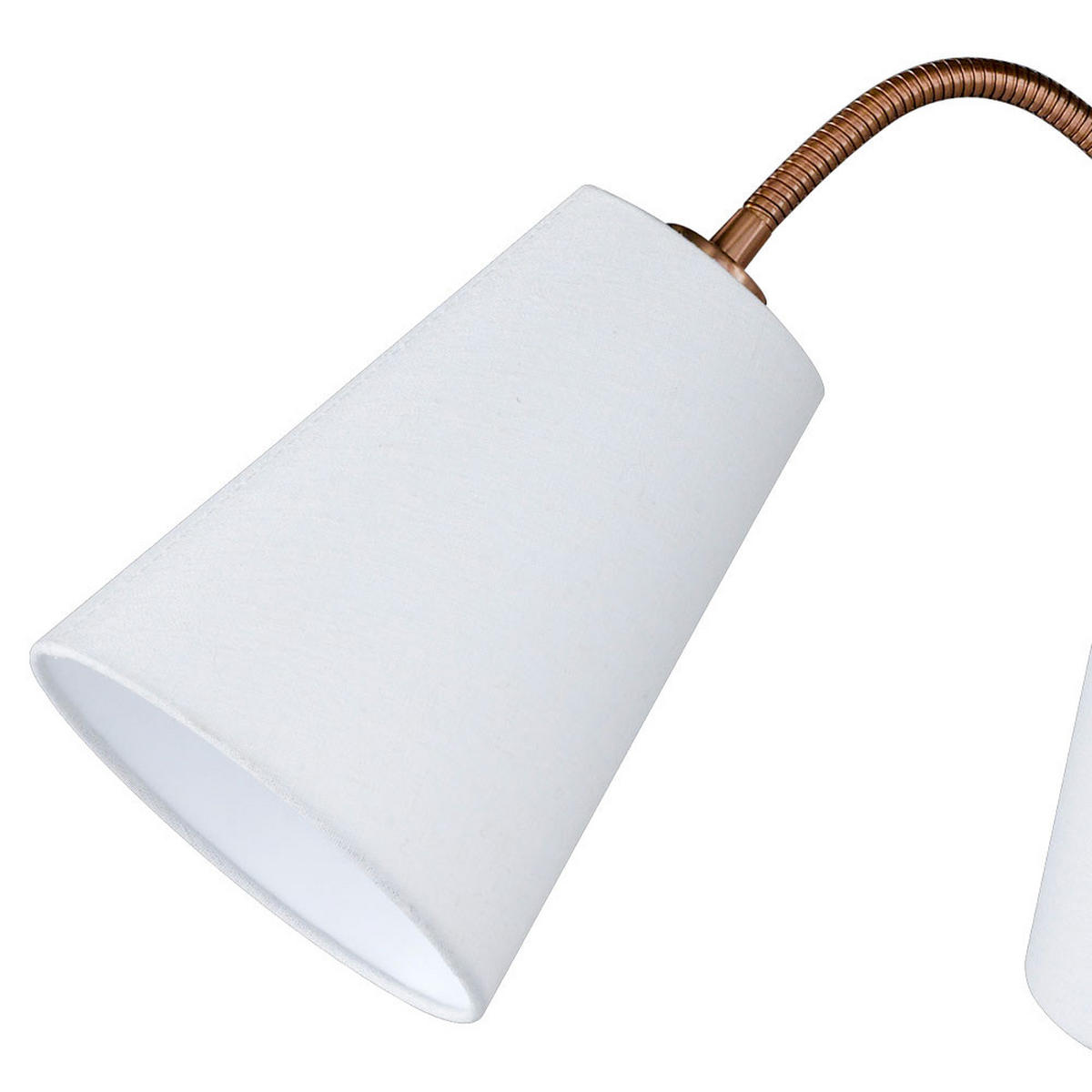 HÄNGELEUCHTE HOPPER Weiß Stoff - Weiß, Metall (40/40/64cm)
