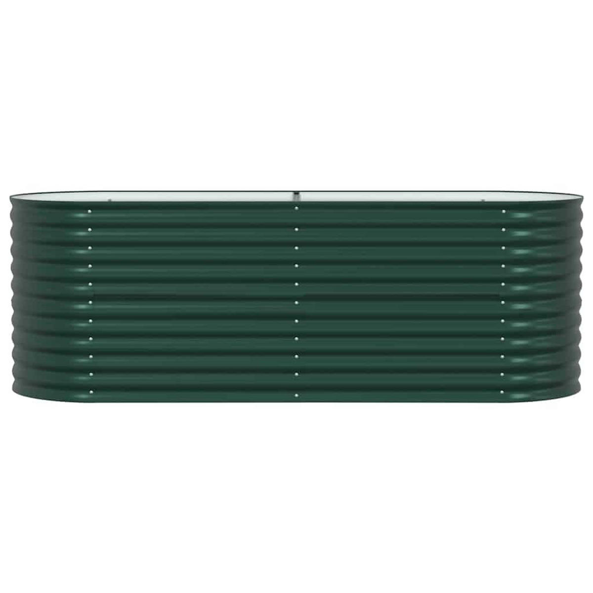 HOCHBEET 240/80/81 cm, aus Verzinkter Stahl, Grün - Grün, Metall (80/81/240cm) - vidaXL