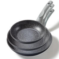 PFANNENSET 3 TEILIG - Grau, Metall - Stoneline