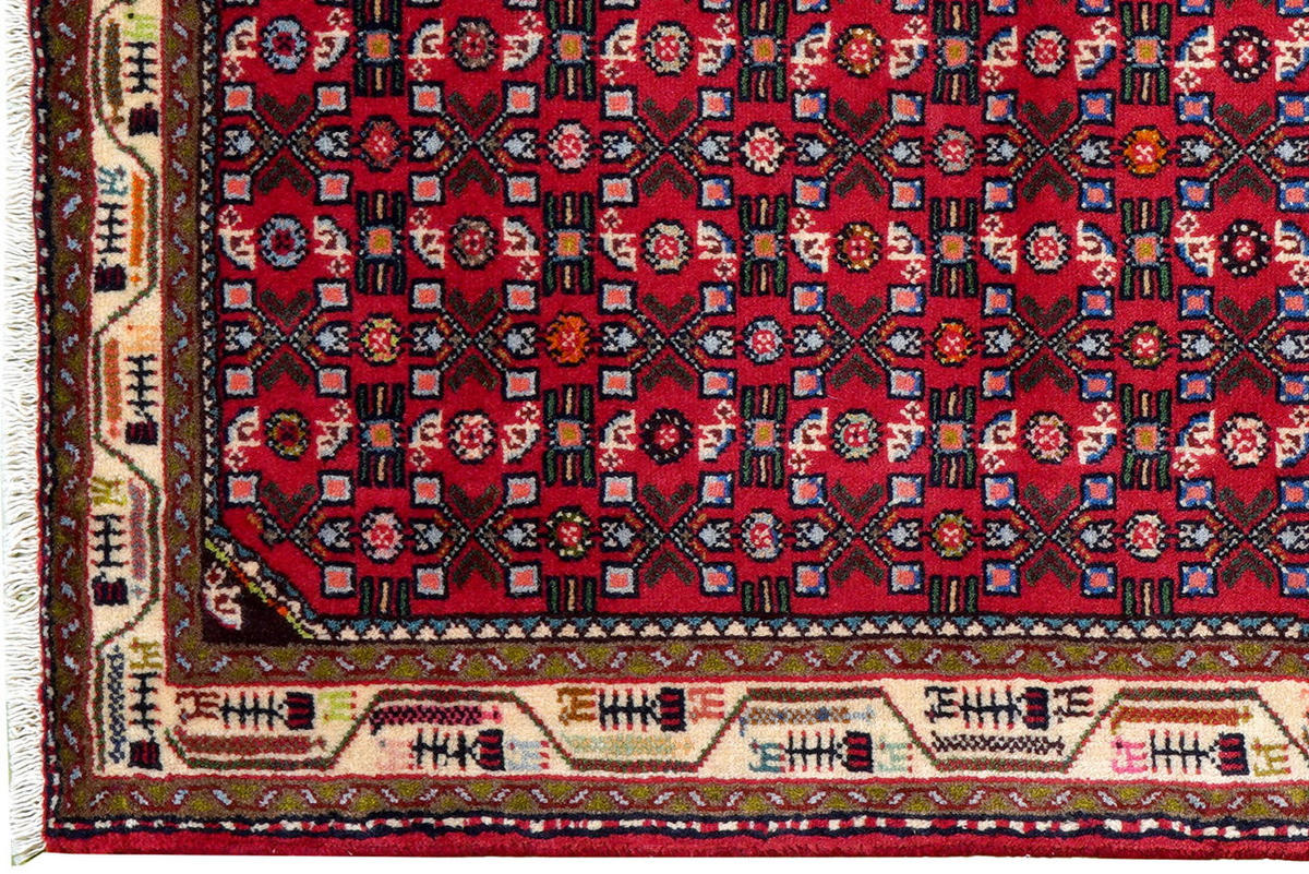 TEPPICH Assadabad Rot 205/84 cm Schurwolle - Rot, Textil (84/205cm) - Looma