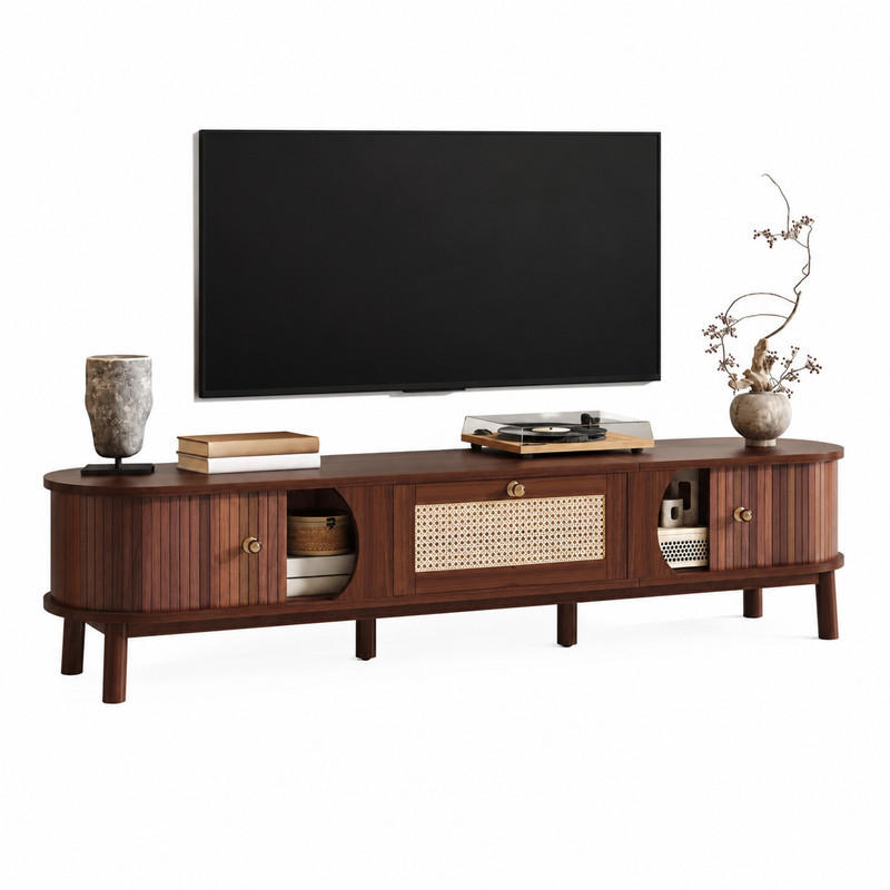 TV-ELEMENT mit Türen und Schubladen 170 cm Natural - Braun, Holzwerkstoff (39.5/38/170cm) - Beauniv