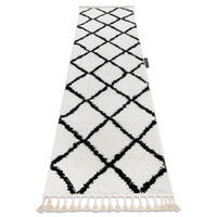 TEPPICH Berber 70/300 cm - Weiß, Textil (70/300cm) - rugsX