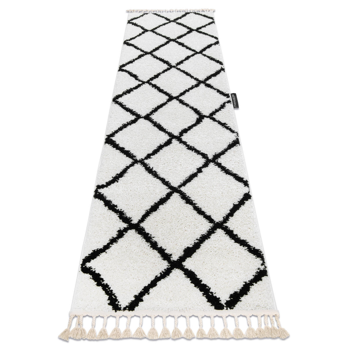 TEPPICH Berber 70/300 cm - Weiß, Textil (70/300cm) - rugsX