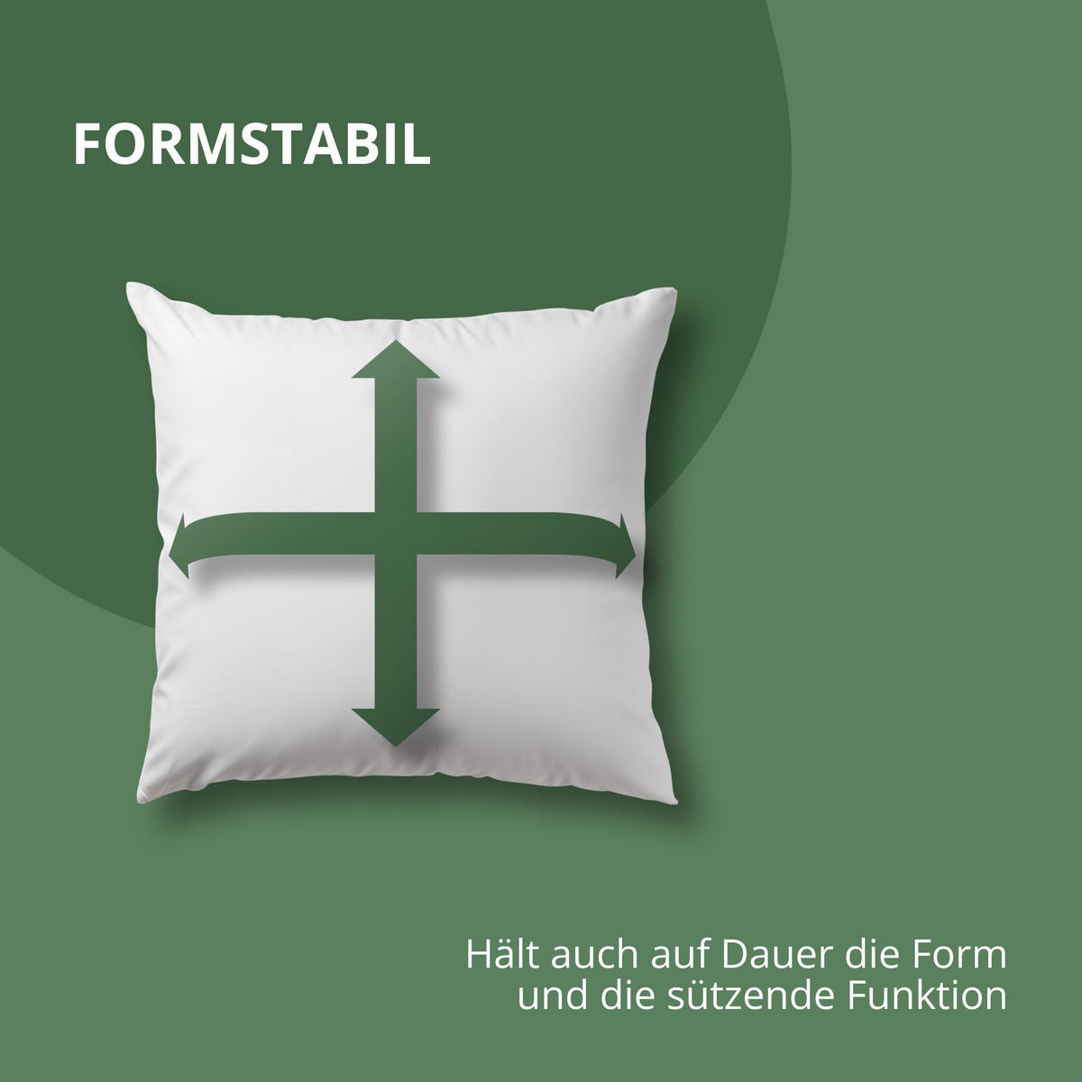 KOPFKISSEN 80x80cm - Weiß, Textil (80/80cm) - Bestlivings