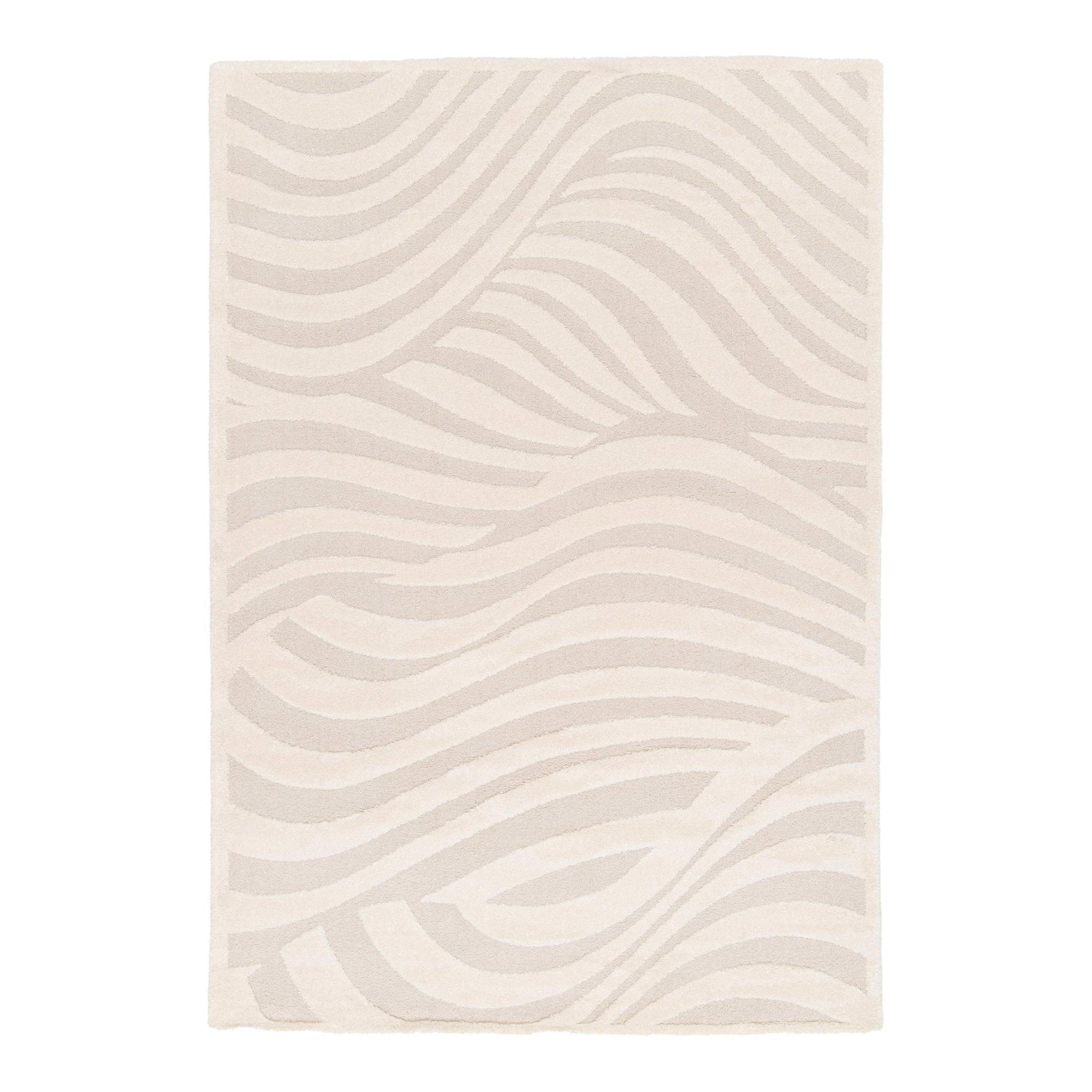 TEPPICH mit sehr weichem Reliefeffekt weiss - Weiß, Textil (160/230cm) - AFK Living