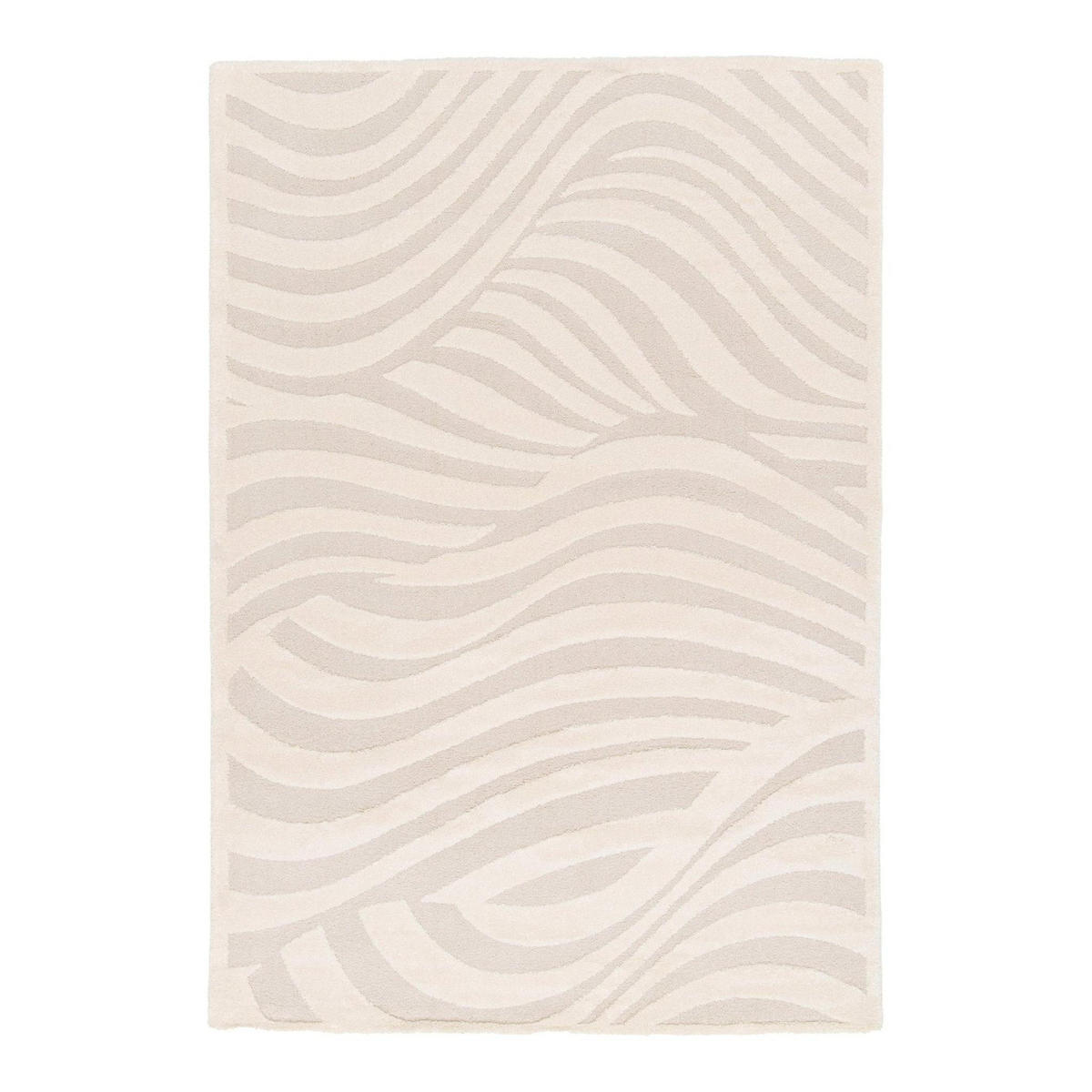 TEPPICH mit sehr weichem Reliefeffekt weiss - Weiß, Textil (160/230cm) - AFK Living