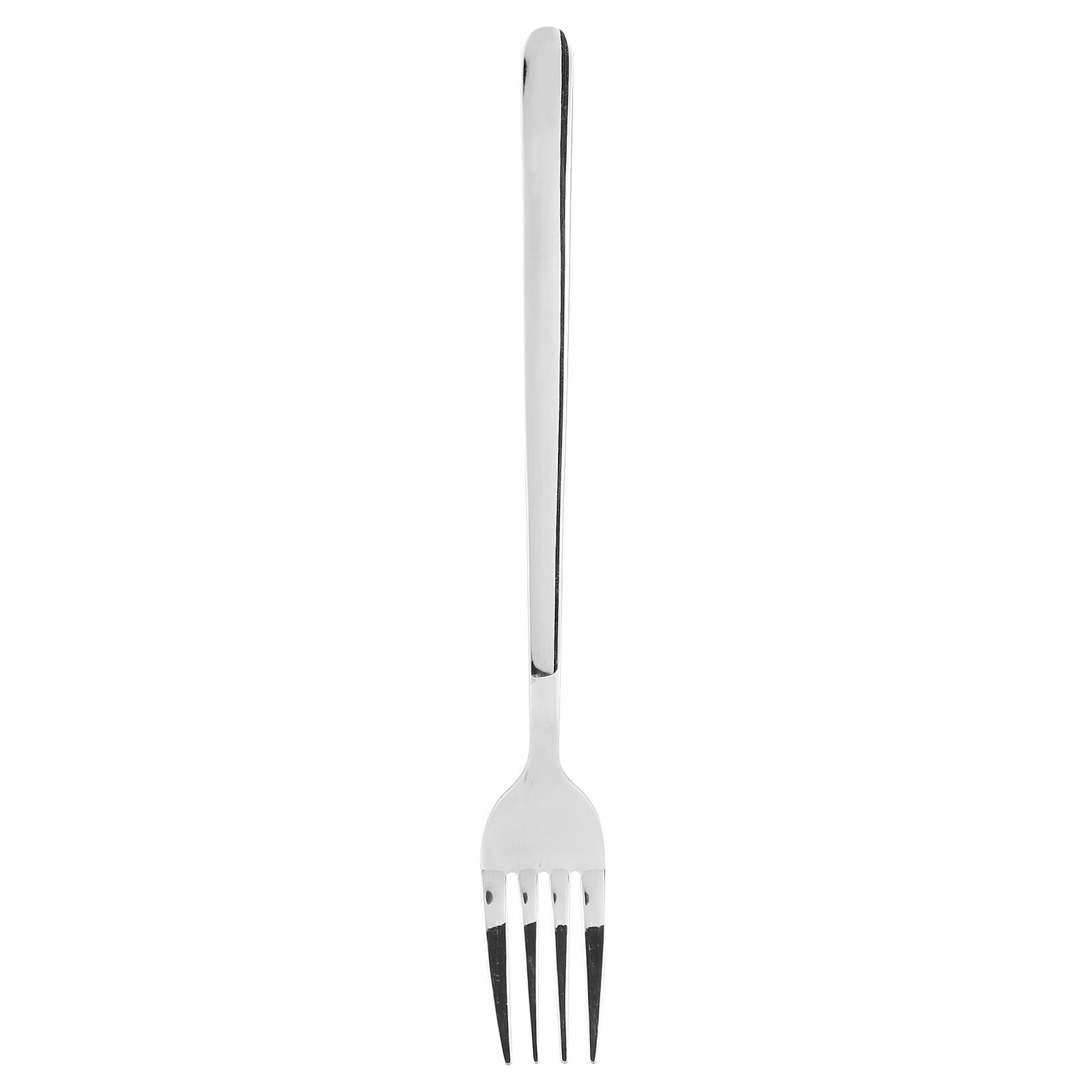 BESTECK-SET 4er-Pack Edelstahl-Gabeln - Silberfarben, Metall