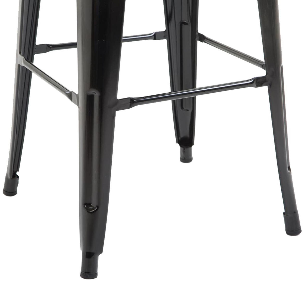 BARHOCKER Metall schwarz - Schwarz, Metall (43/76/43cm) - CLP