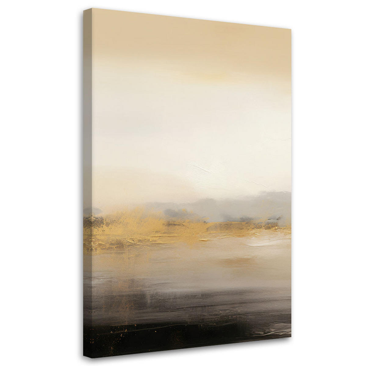 LEINWANDBILD Abstrakte Textur Loft Beige 40x60cm - Beige, Textil (40/60cm) - Feeby