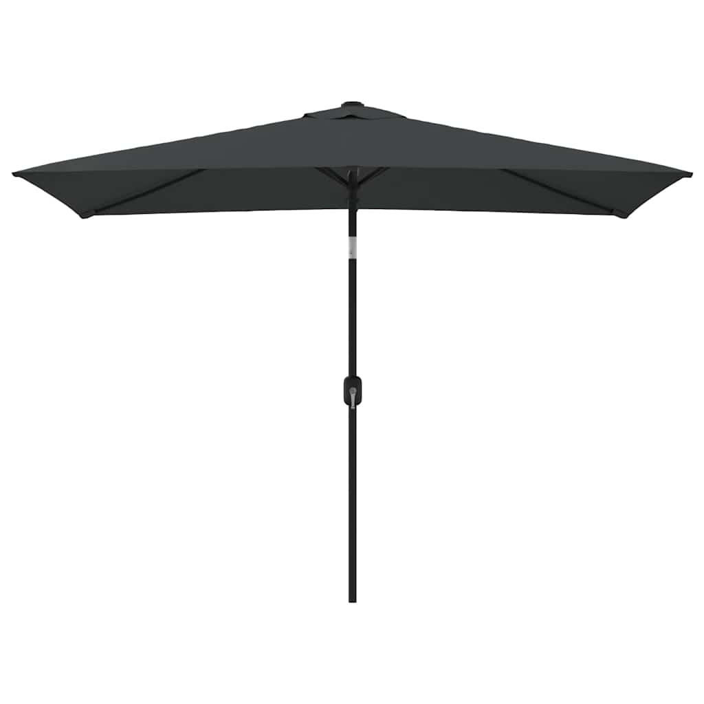 SONNENSCHIRM Mit Metall-Mast 300/200 Cm Anthrazit - Anthrazit, Textil (600/600cm) - vidaXL