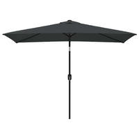SONNENSCHIRM Mit Metall-Mast 300/200 Cm Anthrazit - Anthrazit, Textil (600/600cm) - vidaXL