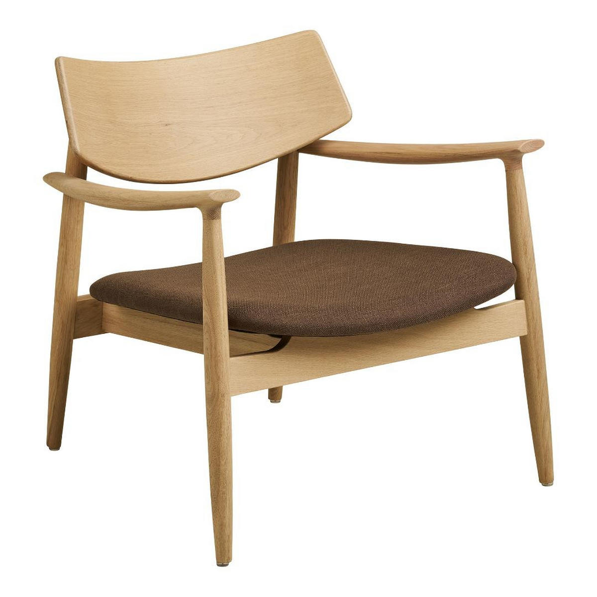 FÅTÖLJ Gina 68 x 68 x 72 cm – ekfärgad - Ekfärgad, Trä/Textil (68/72/68cm) - ebuy24