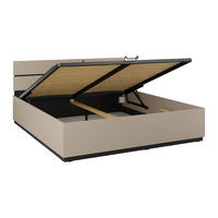 BOXSPRING POSTEL 180/200 Lilia Krtek - šedohnědá, kompozitní dřevo (180/200cm) - Petits-meubles