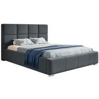 BETT Grau BEN 7 Tapiziert 90x200 cm - Dunkelblau, Textil (90/200cm) - Sepro Meble