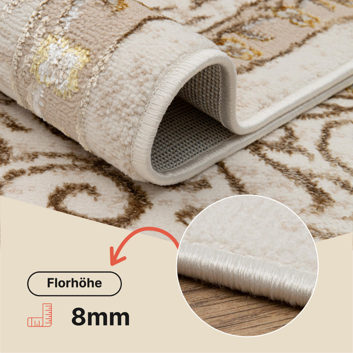 TEPPICH ARES Braun 250/350 cm - Braun, Textil (250/350cm) - Tapiso