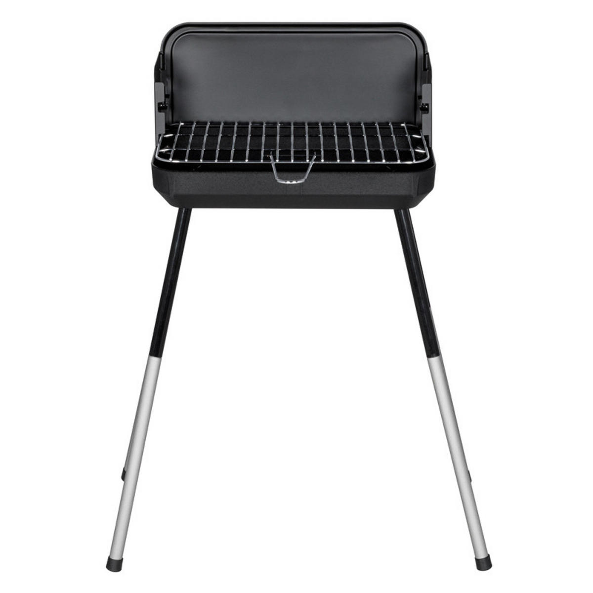 HOLZKOHLEGRILL Schwarz - Schwarz, Metall (33/74/56cm) - Somagic