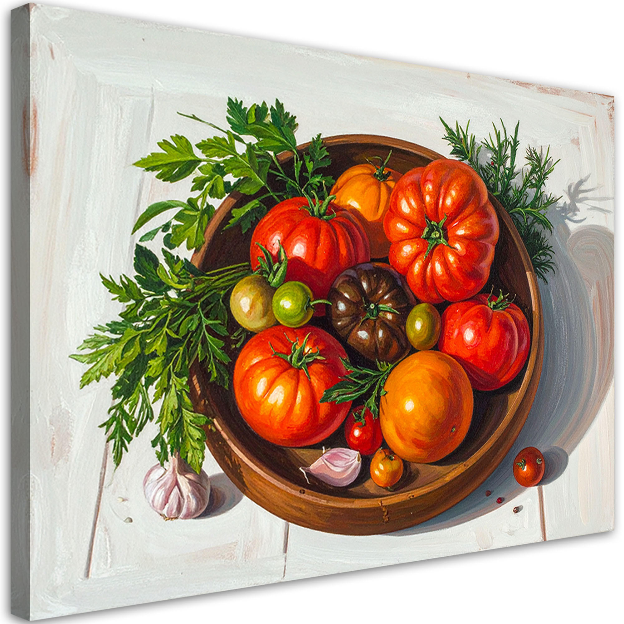 LEINWANDBILD Essen & Trinken 90x60cm - Multicolor, Textil (90/60cm) - Feeby