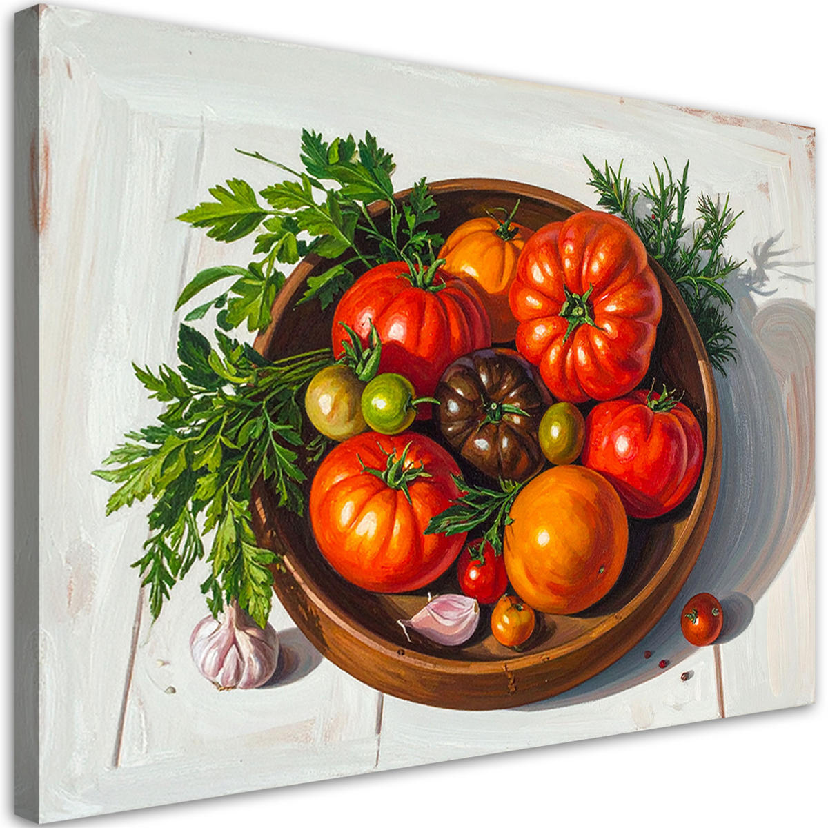 LEINWANDBILD Essen & Trinken 90x60cm - Multicolor, Textil (90/60cm) - Feeby