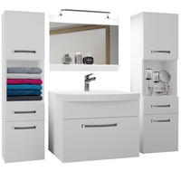 BADMÖBEL Badezimmer Weiß Matt - Weiß, Holz (140/113/40cm) - B BELINI GROUP