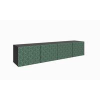 TV-SCHRANK CALI - Schwarz/Grün, Holzwerkstoff (200/41/40cm) - Meblini
