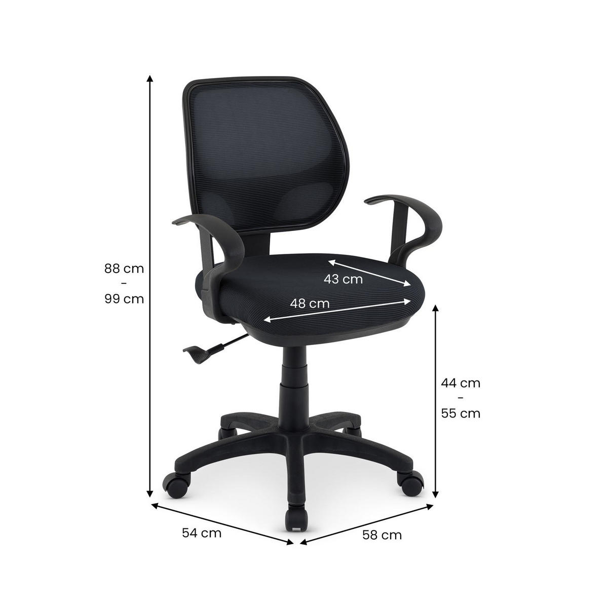 POLSTERBETT PATERNA 180X200 CM - Schwarz, Textil (58/97/58cm) - IDIMEX