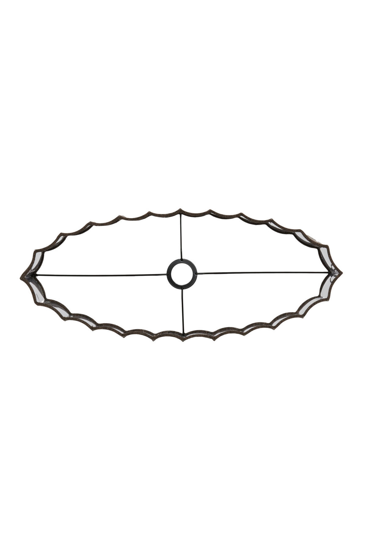 LAMPENSCHIRM Disli Braun 58/24/27 cm - Braun, Textil (58/24/27cm) - Light & Living