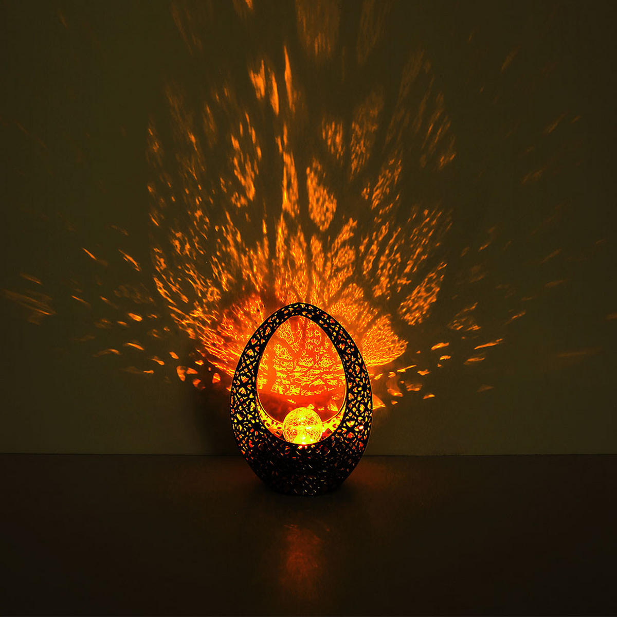 LED AUSSENLEUCHTE Bronze Oval - Bronzefarben, Glas (21.5/9.5/27.5cm) - Globo Lighting