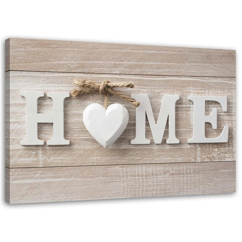 Feeby Leinwandbild Beige 100x70 cm