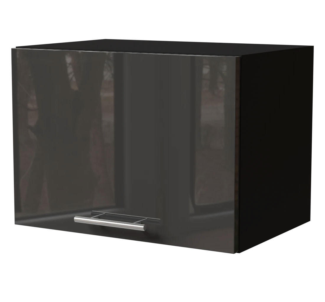 Feldmann-Wohnen Klapphängeschrank Graphit, Schwarz 50x36x32.5 cm