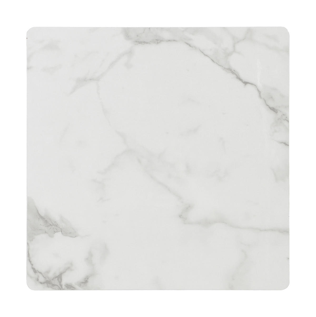 COUCHTISCH 60/60/45 cm & 45/45/40 cm hochglänzende Marmoroptik 2er-Set - Schwarz, Holzwerkstoff (60/60/45cm) - OKWISH