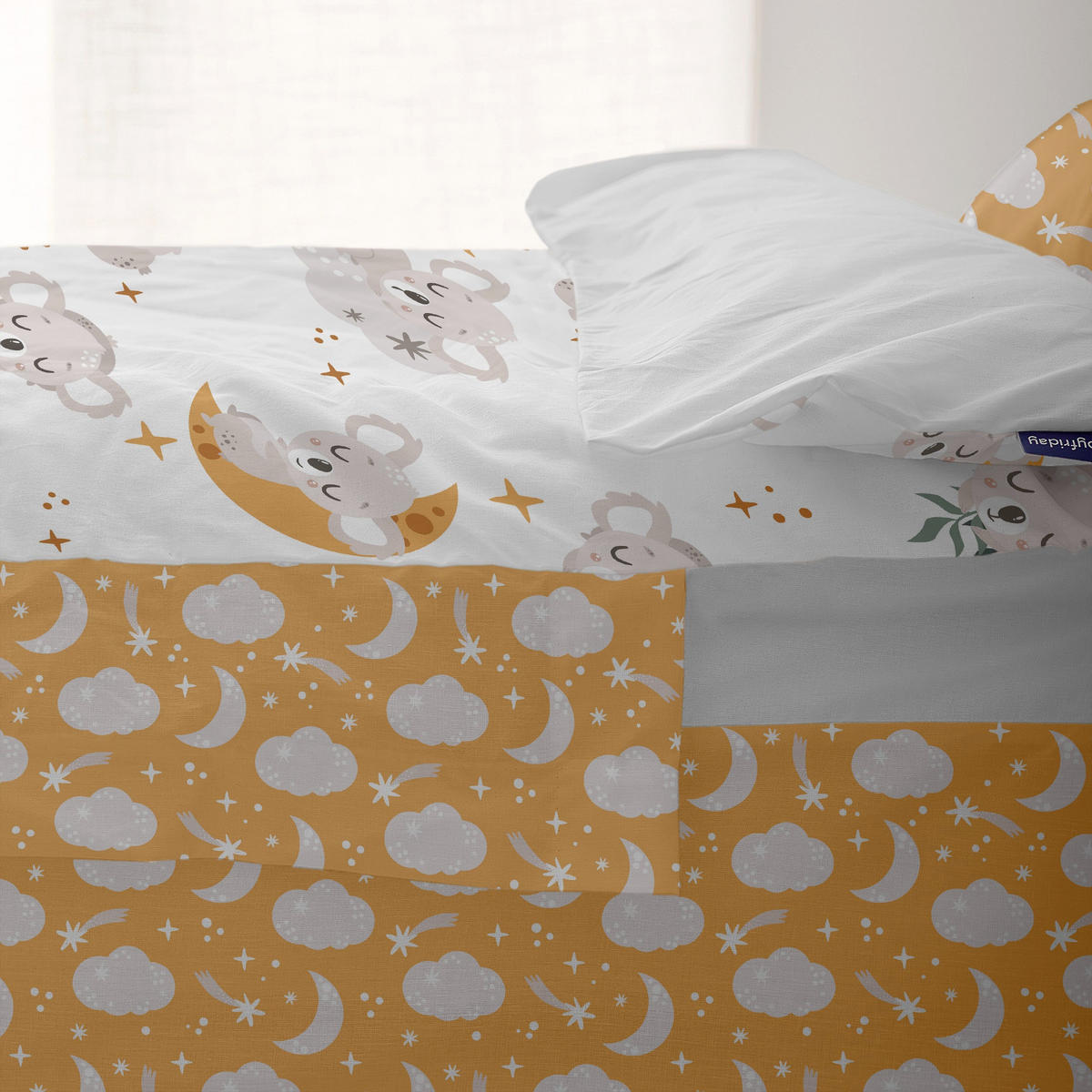 KINDER schlafsack Baby koala 105x200 cm Ohne füllung - Multicolor, Textil (105/200cm) - Happy Friday