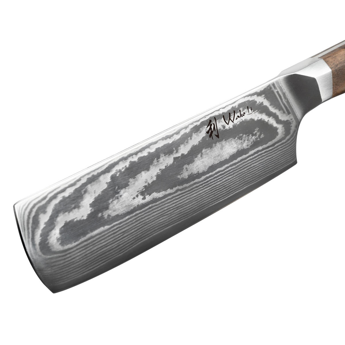 NAKIRIMESSER 18 cm - Nussbaumfarben, Holz/Metall (31cm) - Wakoli