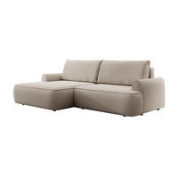 ECKSOFA ONEGA Beige 250x146x85 cm - Beige, Textil (250/146cm) - FURNLUX