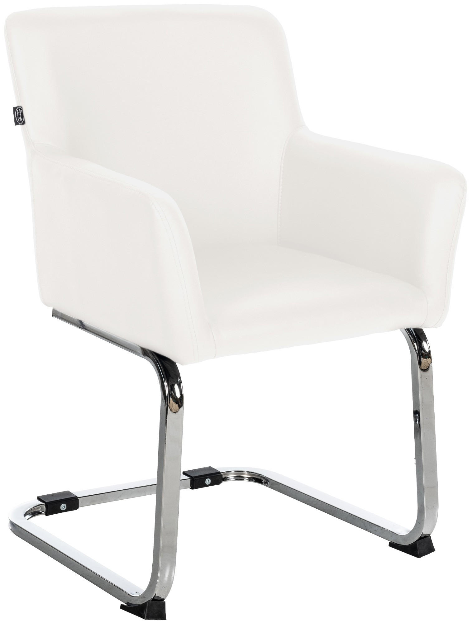STUHL Pukki Kunstleder weiß - Weiß, Kunststoff (57/87/58cm) - TPFLiving