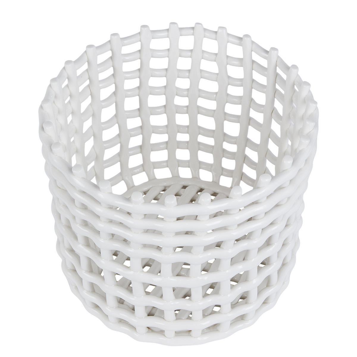 AUFBEWAHRUNGSKORB Craft - Weiß, Keramik (24/24/20cm) - Butlers