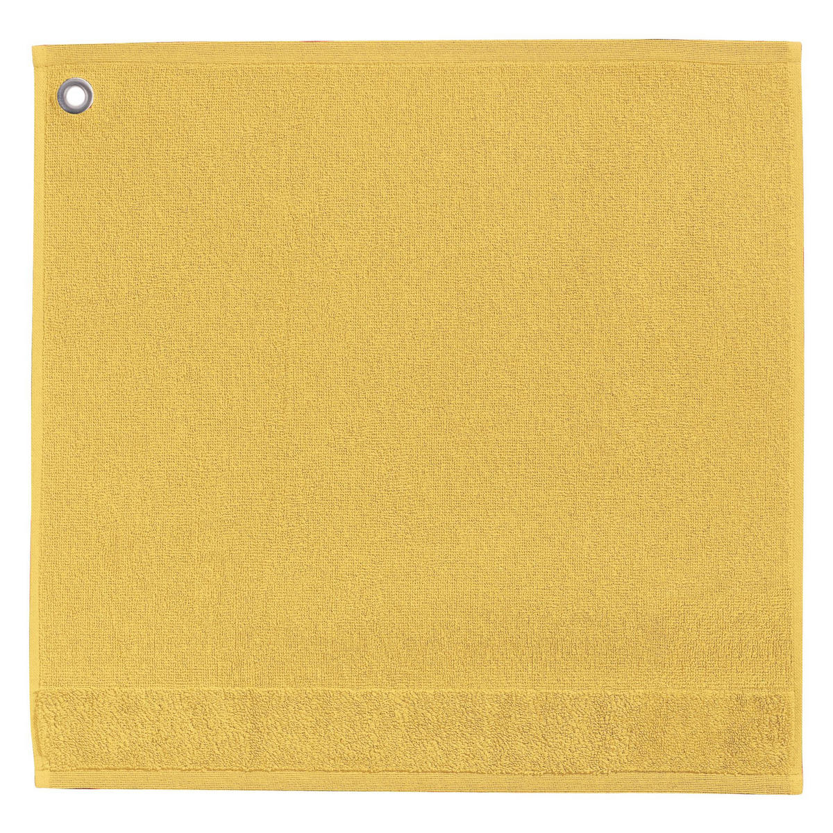 HANDTUCH MIT ÖSE Curl sonnengelb 50 x 50 cm - Gelb, Textil (50/50cm) - Winkler