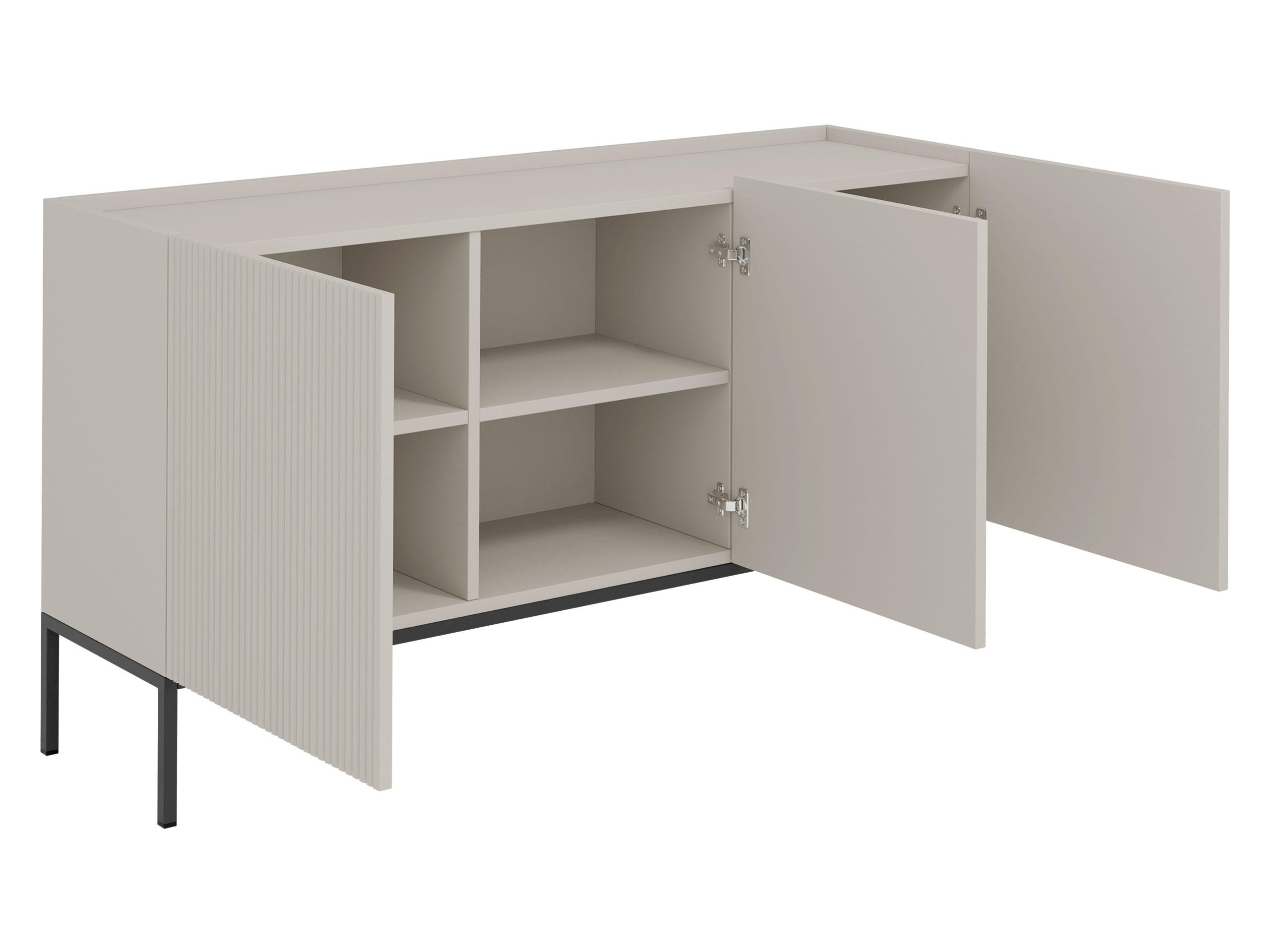 Thumbnail - Mirjan24 Sideboard, Eiche Artisan, Schwarz, Holzwerkstoff, Rechteckig, 150x80x42 cm, Wohnzimmer, Kommoden & Sideboards, ...