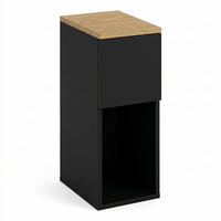 BEISTELLTISCH Teny 20/30/55 cm - Schwarz, Holzwerkstoff (20/55/30cm) - EDAXO
