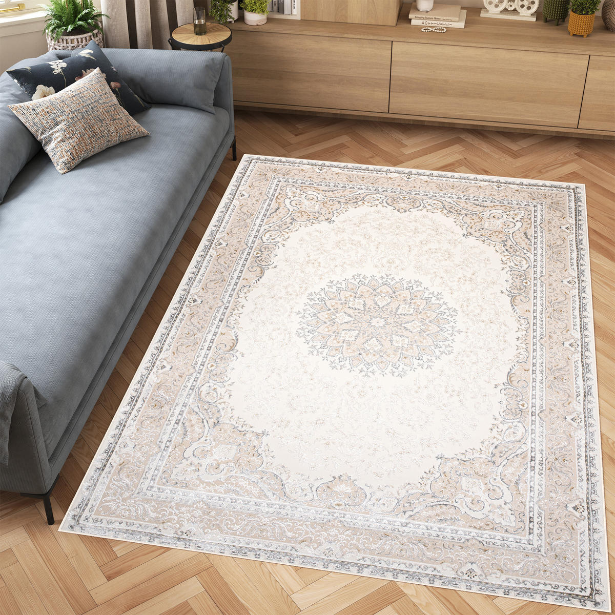 TEPPICH HERA Creme 120/170 cm - Creme, Textil (120/170cm) - Tapiso
