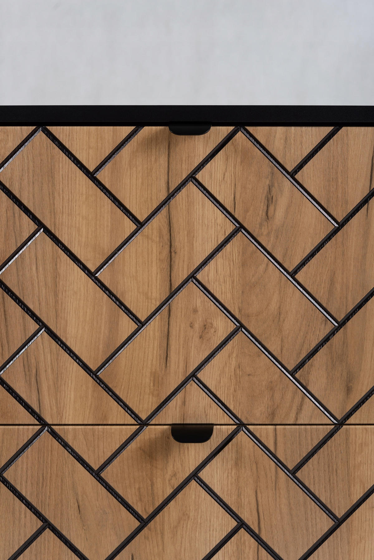 WASCHBECKUNTERSCHRANK Craft Eiche/Schwarz Matt 60/46/60 cm - Eichefarben/Schwarz, Holzwerkstoff (60/60.7/46cm) - Rodan