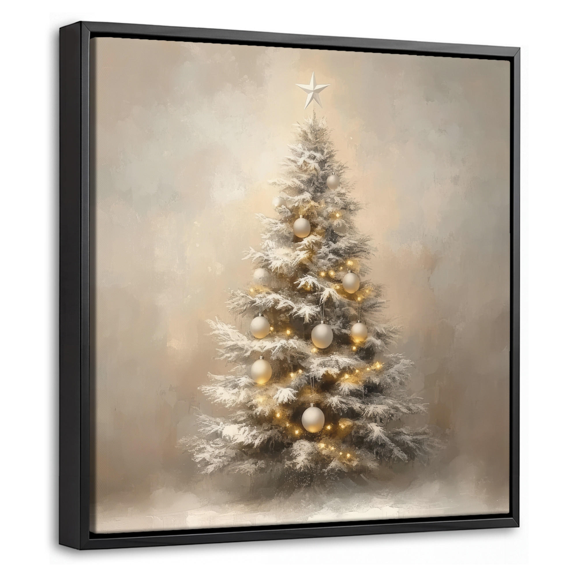 MuchoWow Leinwand Champagner 20x20 cm