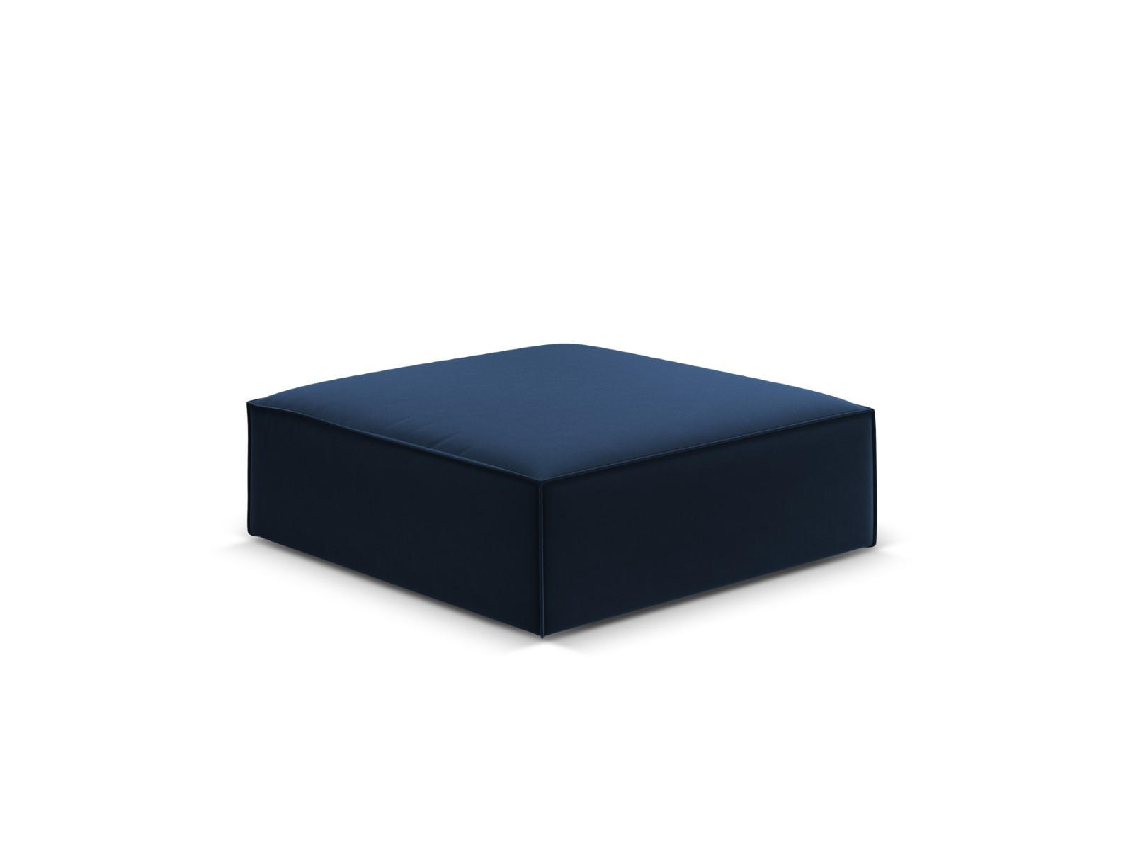 POUF Kaelle aus Samt königsblau - Blau, Textil (80/38/100cm) - Micadoni
