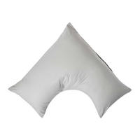 KISSENBEZUG für V-Form-Kissen, Perkal, Fadendichte 200 - Grau, Textil (38/76cm) - Homescapes